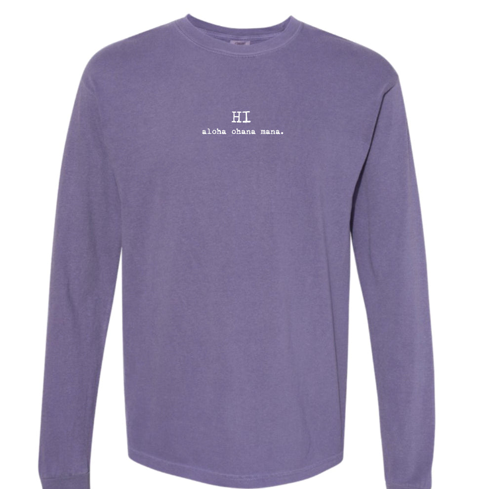 HI aloha ohana mana.